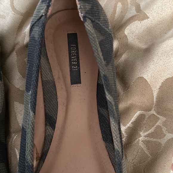Forever 21 Camo Flats with Studs - Picture 3 of 4